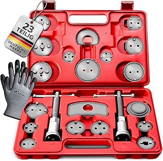 TRESKO 23 TLG Bremskolbenrücksteller Set inkl. Handschuhe – Rückstellwerkzeug zum Zurückstelle…