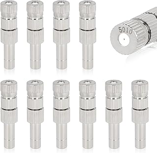 EFUTURETIME 10 x Nebeldüse Niederdruck 0,5 mm Nebel Düse Keramik, Nebeldüsen Messing Sprühdü…