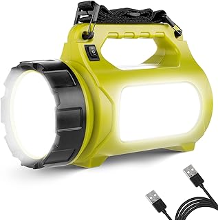 LE LED Handscheinwerfer 1000 Lumen, Wiederaufladbare CREE Akku Handlampe mit 3600mAh Powerbank, 1…