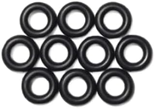 Einzelne Premium O-Ringe aus NBR70 in Carbon Black, Dichtungsringe (10 Stück, 2×1)