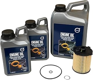 Original Volvo Ölwechsel-Service Set – 6L Motoröl, Ölfilter & Dichtring für Ablassschraube …