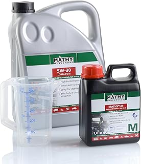 MATHY Motoröl-Wechsel-Set SAE 5W-30 Performance VX3, 5,0 l + M Additiv 1,0 l