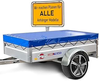 Hochwertige Stema Anhängerplane 207 x 114 x 6 cm – Nach Maß – Königsblau Hochglanz – Flachplan…