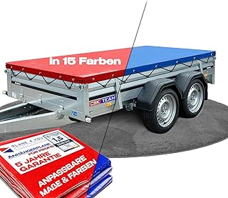 BRENDERUP Anhängerflachplane für PKW-Anhänger aus PVC, Wasserdicht mit Zubehör