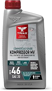 TRIAX Kompressor MV ISO 46 – Vollsynthetisches Kompressoröl – Schrauben-, Kolben-, Flügelkompre…