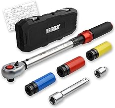 Hairich Drehmomentschlüssel Auto 1/2 Zoll, 40–210 Nm, TÜV Süd GS geprüft, 6-tlg. Drehmoment…