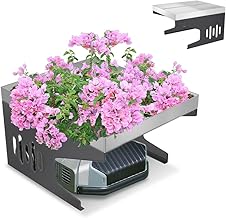 Aufun Stahl Mähroboter Garage 70 x 60 x 43 cm Dach Rasenmäher Carport Überdachung Unterstand f…