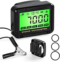 Drehzahlmesser Motorsäge, Drehzahlmesser LCD Tachometer mit Drahtloser Induktion, RPM Tachometer…