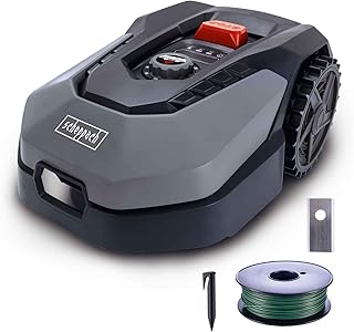 Scheppach Mähroboter RLM500W bis zu 500 qm² | 18cm Schnittbreite | 20-60 mm Schnitthöhe | Rege…