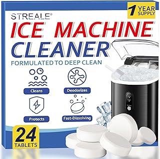 Eismaschinen-Reiniger und -Entkalker – 24 Tabletten, kompatibel mit allen gängigen Marken, nic…