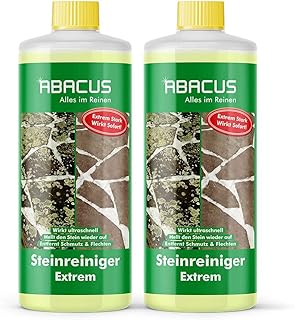 ABACUS® Steinreiniger Extrem, intensiver Steinreiniger für außen mit Sofortwirkung, entfernt s…