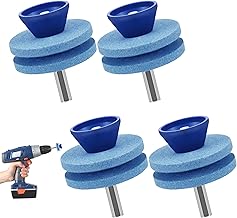 4 Stück Schärfer für Rasenmäher Messerschärfer, Gartengeräte Schärfer, Schärfer für stum…