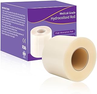 Hydrokolloid Rolle Wundversorgung Hydrokolloid Pflaster 5cm x 5m Wasserfester Hydrokolloidverbän…