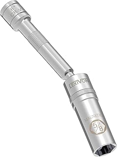LEXIVON zündkerzenschlüssel für Zündkerzen 16mm Aufnahme, und 15cm Gesamtlänge, schwenkbare …
