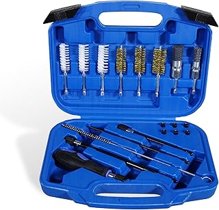 CCLIFE Injektor Reinigungsset 14/19 tlg Werkzeug mit Stahl Nylon Bürsten | Stahldraht Bürsten, …