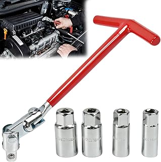5-teilig Zündkerzenschlüssel Set 14/16/18/21mm Universal T-Griff Zündkerzen Steckschlüssel au…