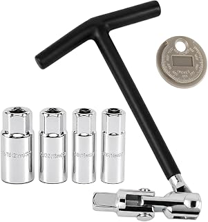 Zündkerzenschlüssel Set, 6 Stück Universal Zündkerzenschlüssel 14/16/18/21mm, Zündkerzen Sc…
