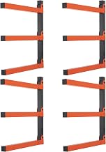 kragarmregal wandmontage|4er Set kragarmregal, Schwerlast Metall regal für holzlagerung |hält b…