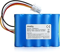Miady Mähroboter Ersatzakku (3400mAh) Kompatible mit Gardena Sileno R100Li, R130Li, R160Li, Husq…