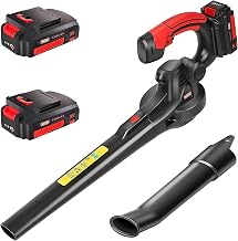 MZK 20V Akku-Laubbläser, 210 km/h & 770 m³/h Laubgebläse, Ultra-Leichter Laubpuster für Garte…