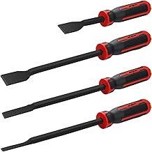 4 Stück Dichtungsschaber, Schaber Werkzeug, Carbon-Automobil-Schaber-Set mit Metall Schlagköpfe…