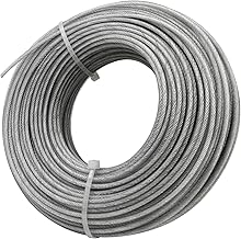 Akuoly 50m Nylon-Stahl Mähfaden für Rasentrimmer – robustes und langlebiges 2,4mm rundes Trim…