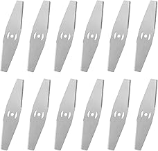 OMJMYY 12 Stück Rasentrimmer Messer Metall-Rasentrimmer-Klingen Messer für Rasentrimmer Ersatzk…
