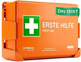 FLEXEO Verbandkasten C nach aktueller DIN 13157 | mit Wandhalterung/Wandmontage | Betriebsverband…