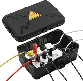 Außenbereich Elektrobox,IP54 Wasserdichte Outdoor Outlet Covers, Wetterfeste Verlängerungskabel…