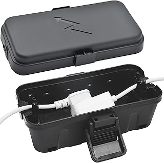 Hrensaw Kleine wetterfester Elektrischer Anschlusskasten(Innenmaße: 14×7,5×5,5cm), IP54 wasserdi…