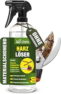 bio-chem Harzlöser Harzentferner 750ml | Für Gartengeräte und Werkzeuge aller Art | schnellwir…