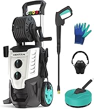 VENTRA® Hochdruckreiniger 2200W – 170 Bar – 450 l/h – 10m Schlauch | Schlauchaufroller, Terrasse…