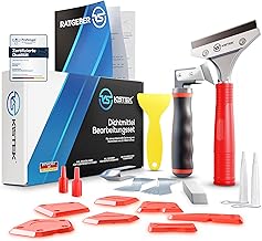 KISTEK® Silikonentferner Set [26-teilig] – Profi Werkzeug zum Silikon entfernen inkl. 10 Klingen…