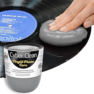CYBER CLEAN Vinyl & PhonoCare Reinigungsmasse 160g, antistatik Reinigungsgel für Schallplattenri…