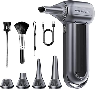 WOLFBOX MF100 Electric Air Duster, 150000 RPM, Cordless, 3-Gang für Auto | Wiederaufladbar, für…