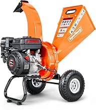 SuperHandy Mini-Holzhäcksler, 196 cm³, kompakt, Äste bis 50 mm | Robuste Stahlkonstruktion; ho…