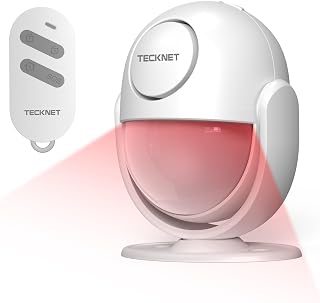 TECKNET Bewegungsmelder Alarm, Bewegungssensor mit Fernbedienung, PIR Alarmanlage Alarm, 125 dB, …