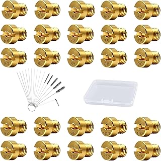 25 Stück Vergaser Düsen M5 Hauptdüsenset mit 16 Reinigungsnadeln, Düsen Set (55 58 60 62 65 6…
