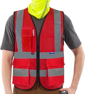 AYKRM 21 Farben Sicherheitsweste Warnweste Reflektierendes WarnschutzWeste Warnweste mit Reflekto…