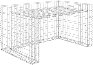 Generisch Rasenmäher-Garage mit Hochbeet 110x80x60 cm Stahldraht, Zubehör für Gartenmaschinen,…
