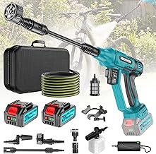 Akku Hochdruckreiniger, Pressure Washer 4-Gang-Modus Max 150Bar, Hydro Blast, Multifunktionale Mo…