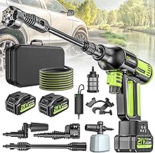 Akku Hochdruckreiniger, highsam Pressure Washer 4-Gang-Modus Max 120Bar, Druckreiniger Mobiler mi…