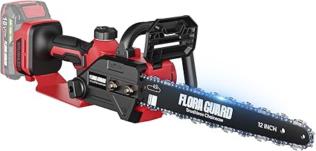 FLORA GUARD Akku Kettensäge 12 Zoll für Makita 18V, ohne Akku | 1200W bürstenloser Motor, 15 m…