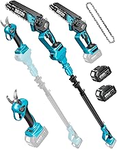 SEESII 4-In-1 Hochentaster Akku, Kettensäge Elektrisch für Garten | Akku Astschere mit Teleskop…