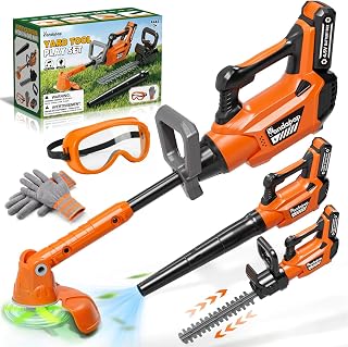 Pandapop Gartenspielzeug Kinder, Rasenmäher Kinder, Spielzeug ab 3 Jahre | 3 In 1 Werkzeug Kinde…