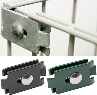 Doppelstabmatten Flachverbinder für 6/5/6 und 8/6/8, Moosgrün, 10 | Verzinkter und beschichtete…