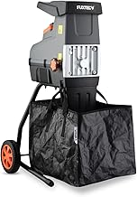 FUXTEC Elektro Gartenhäcksler FX-EGH2800T, Walzenhäcksler mit 2800W Leistung, max. 44mm Aststä…