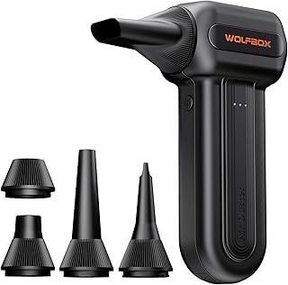 WOLFBOX MF60 Elektrische Staubgebläse 110000 RPM, Kabellos, 3-Gang für Auto | Druckluftspray Al…
