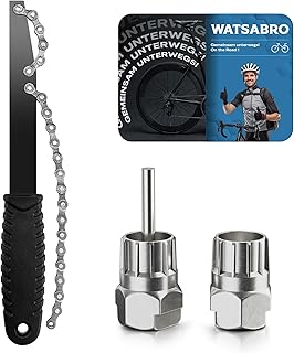 WATSABRO Fahrrad Kettenpeitsche mit Zahnkranzabzieher & Abzieher Universal | Fahrrad Werkzeug. Ka…