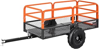 VEVOR Kippanhänger, 725,75 kg, ATV-UTV-Anhänger aus Stahl zum Hinterherziehen, Kipper mit Abneh…